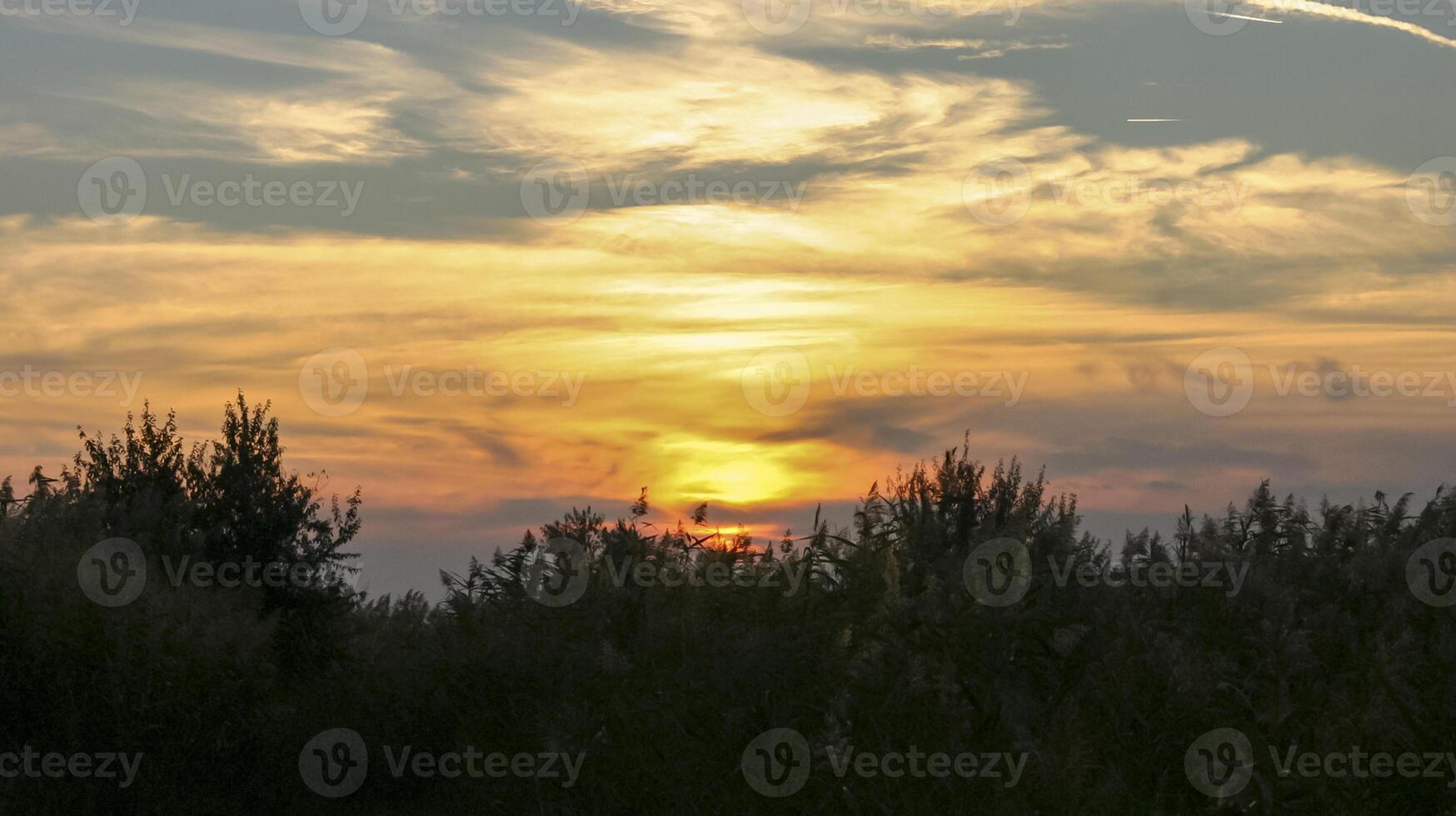 Colorful sunset over Yalpug lake, Odessa region Ukraine photo