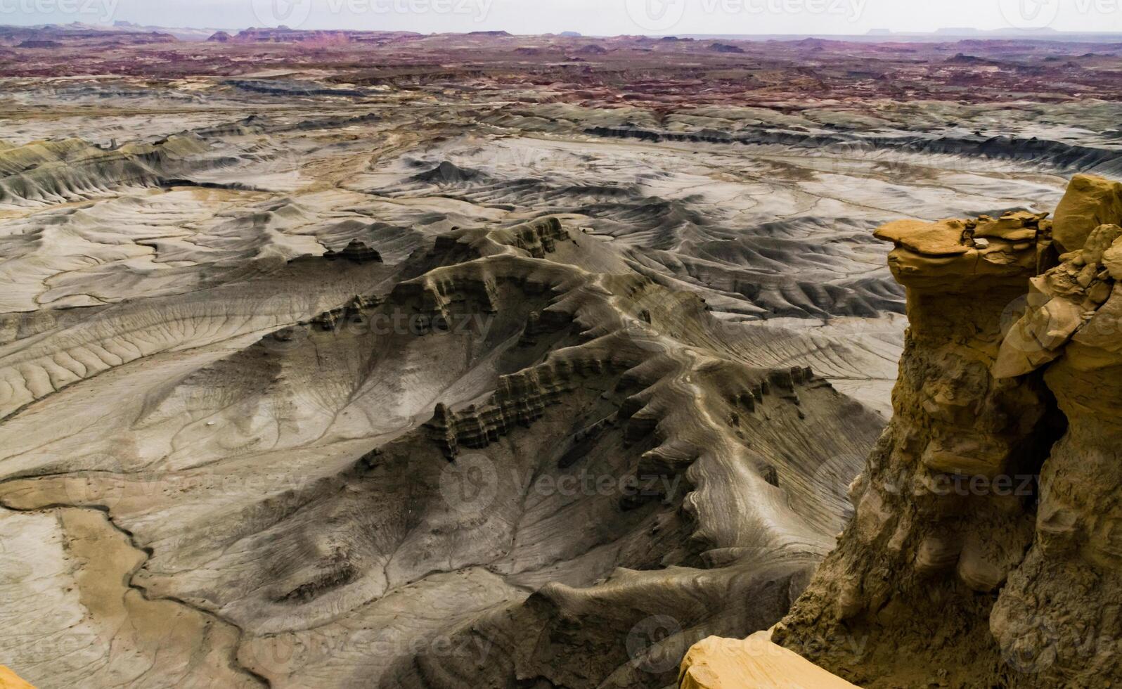 Skyline View overlook of the Blue Valley near Factory Butte, Utah, US photo