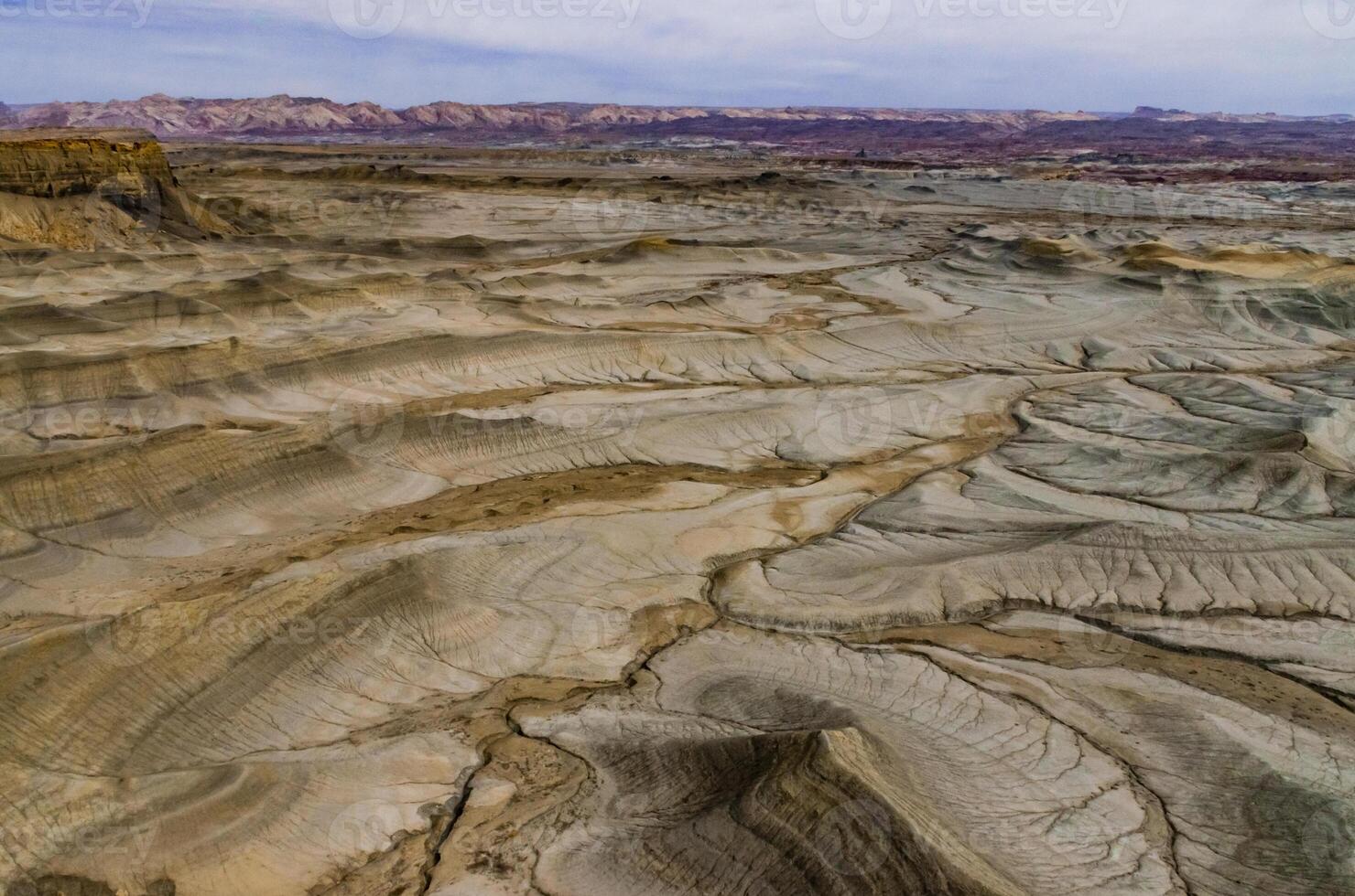 Skyline View overlook of the Blue Valley near Factory Butte, Utah, US photo