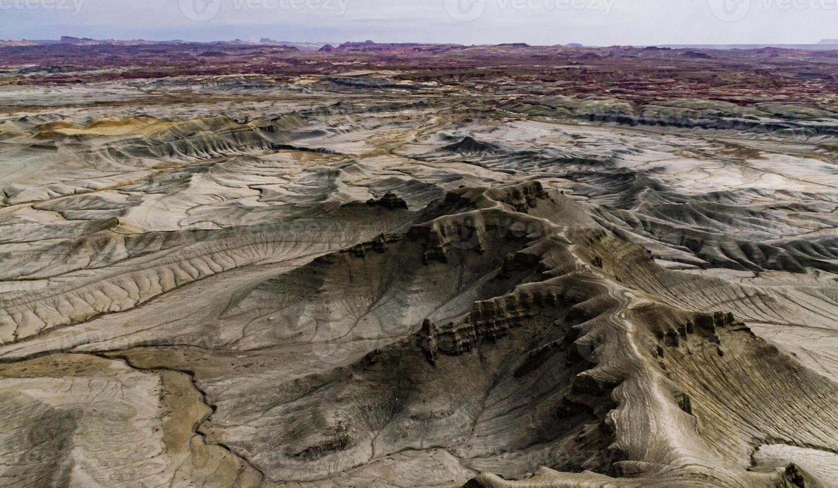 Skyline View overlook of the Blue Valley near Factory Butte, Utah, US photo
