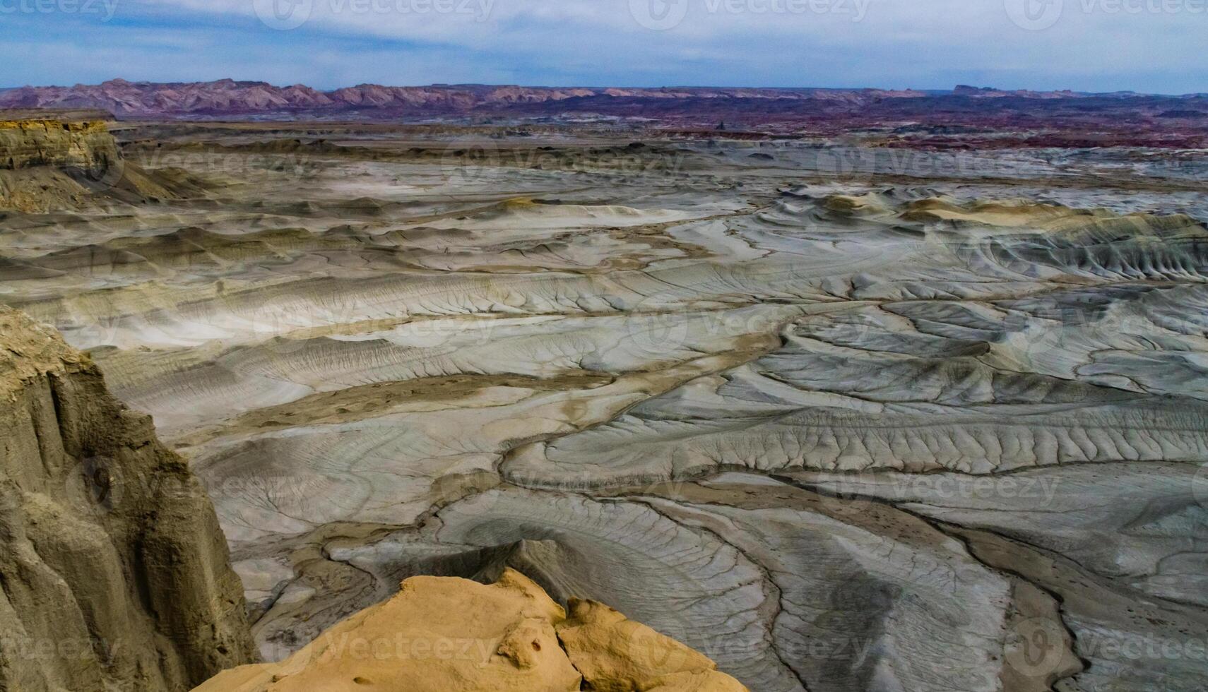 Skyline View overlook of the Blue Valley near Factory Butte, Utah, US photo