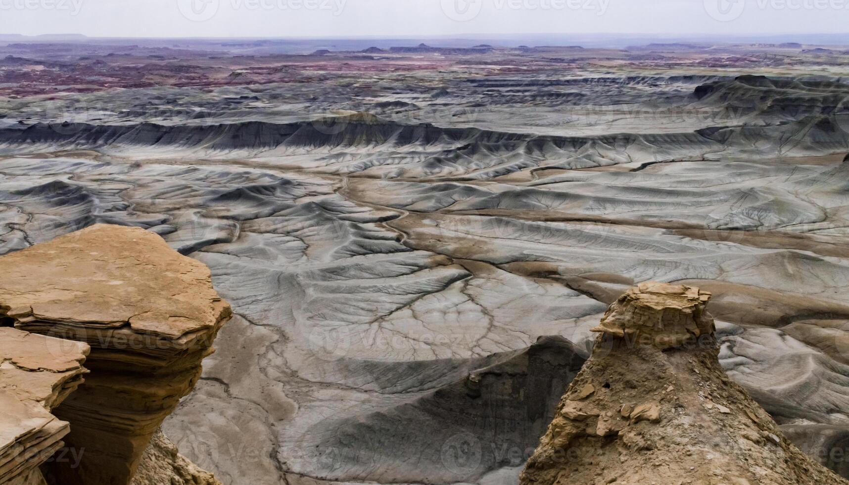Skyline View overlook of the Blue Valley near Factory Butte, Utah, US photo