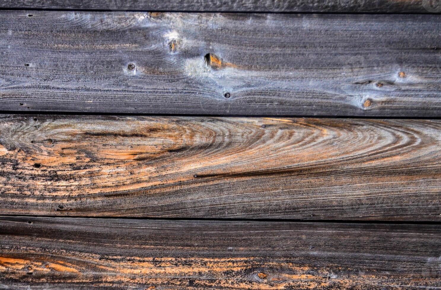 Wooden background, vintage rotten planks that survived on an old 18th century barn, Ohio USA photo