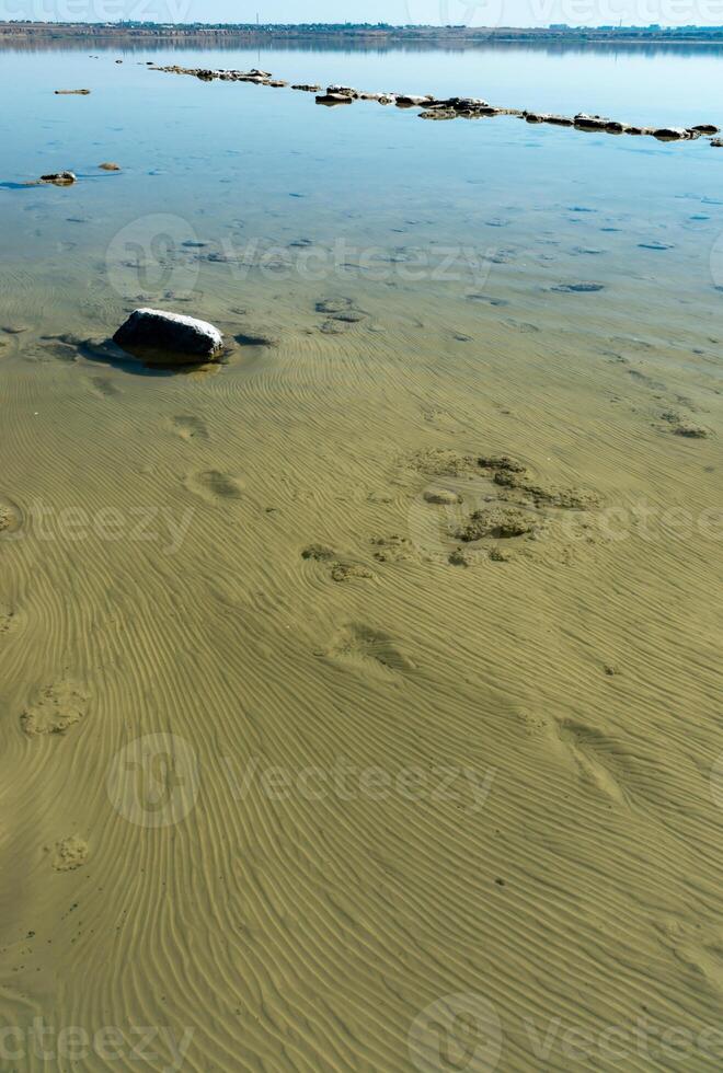 The bottom of the drying dead sea Kuyalnik estuary, Odea region photo