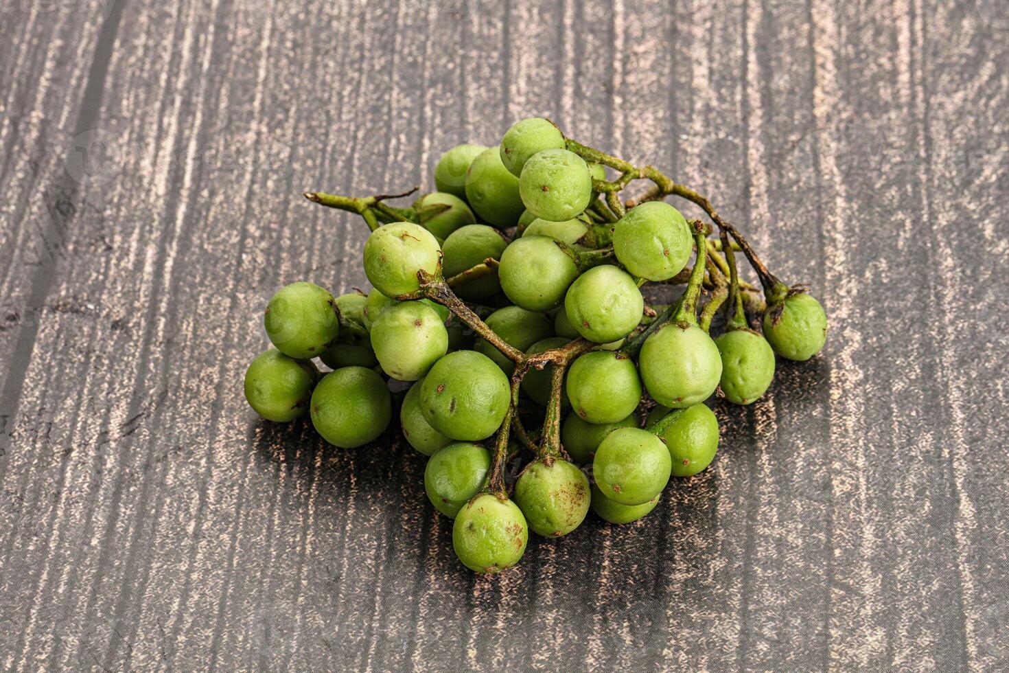 Raw ripe wild pea eggplant photo