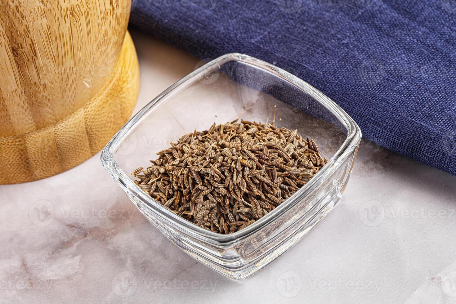 Zeera seeds in the bowl photo