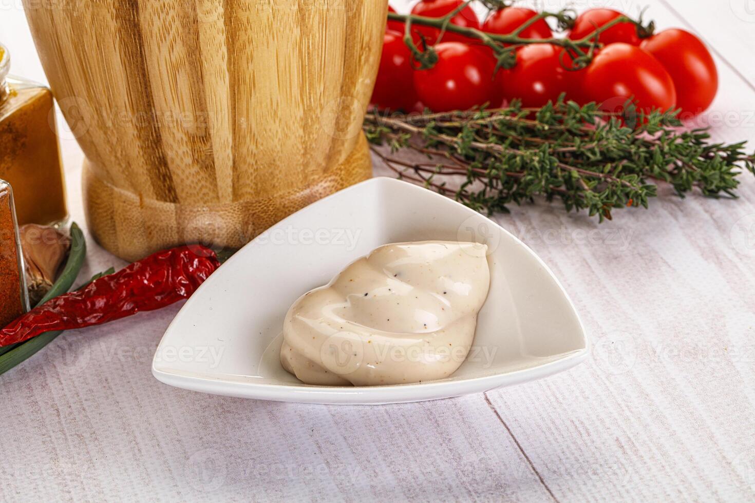 Burger sauce in the bowl photo