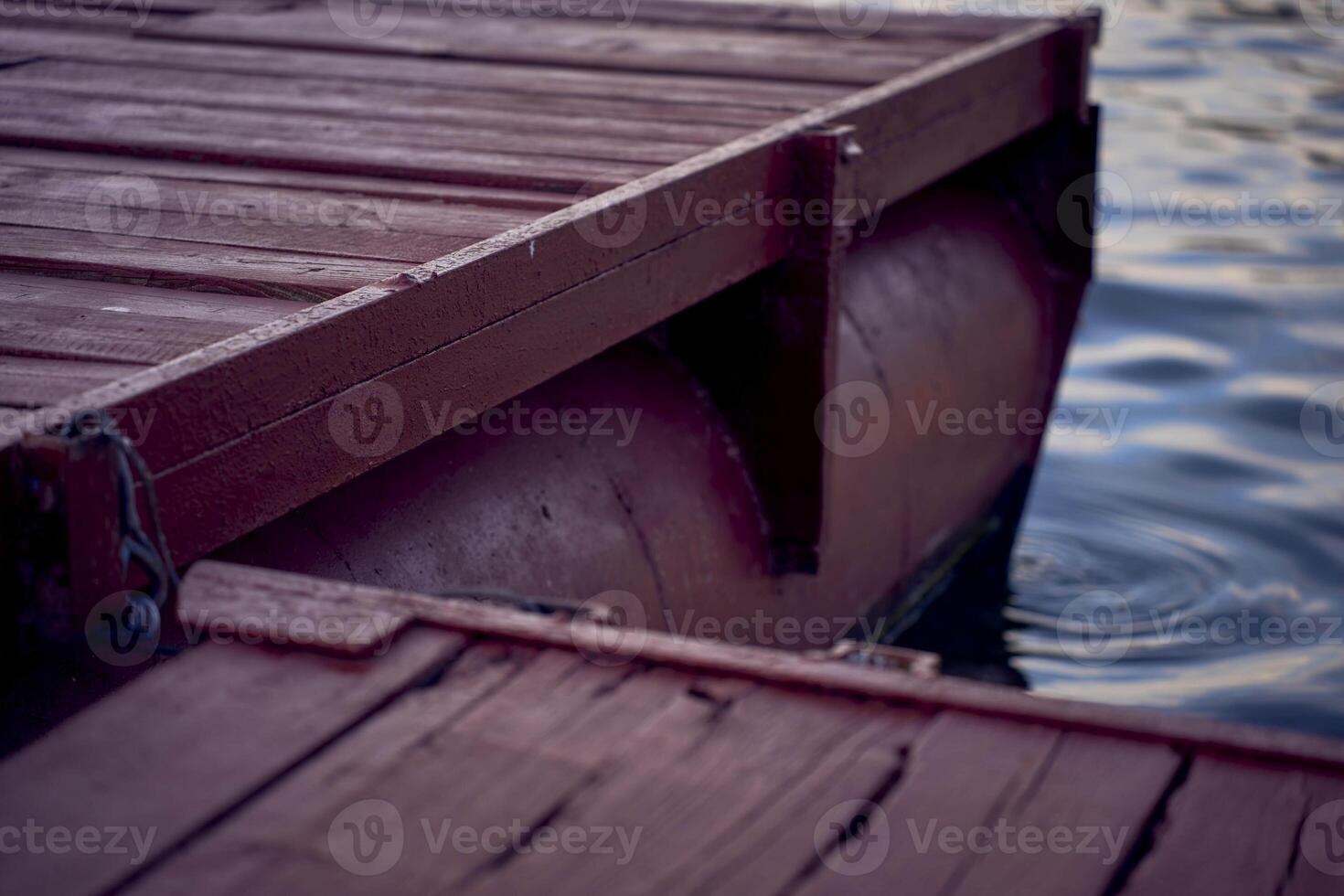 the pier on the river photo