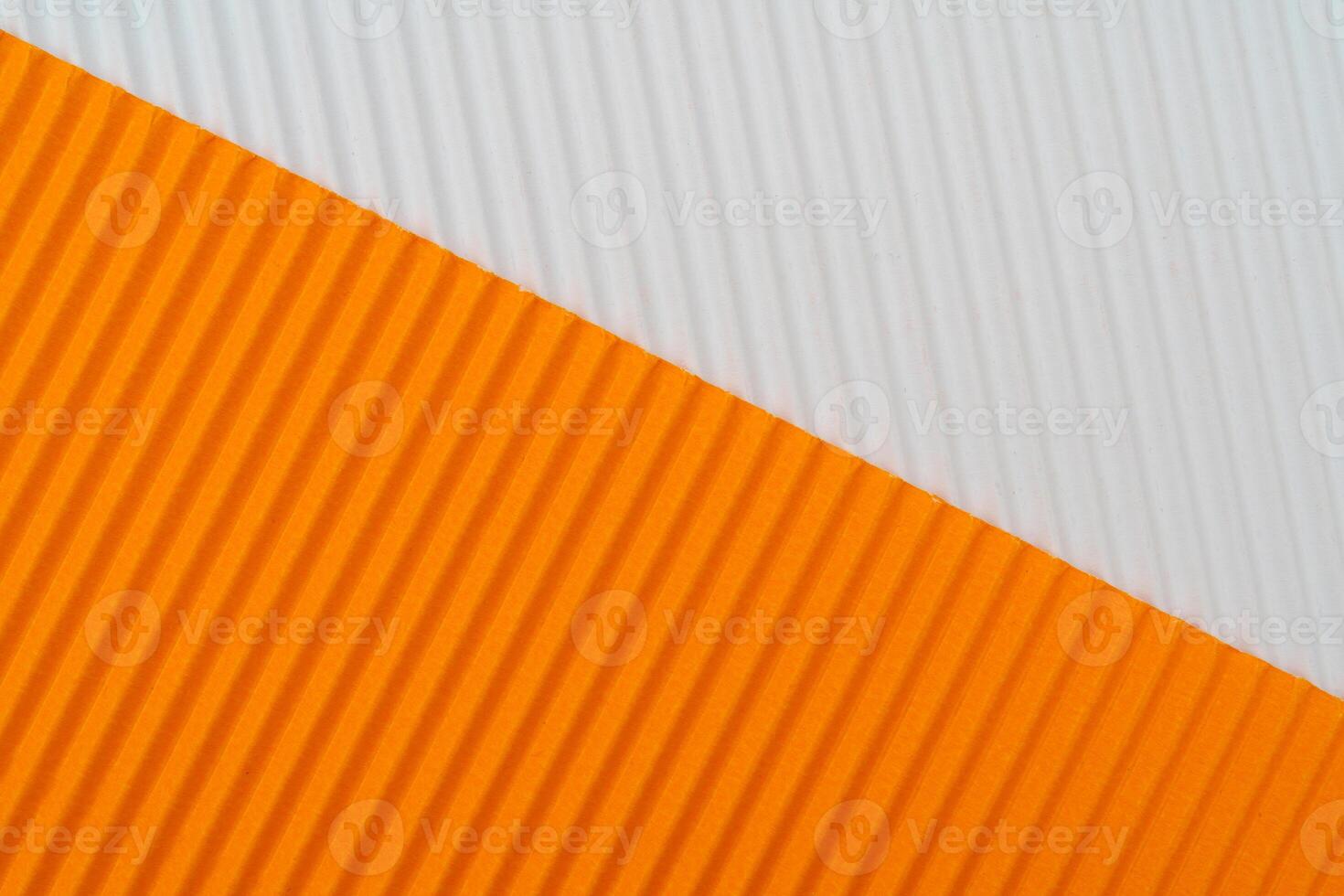 Abstract corrugated paper background. Rough decorative paper texture. photo