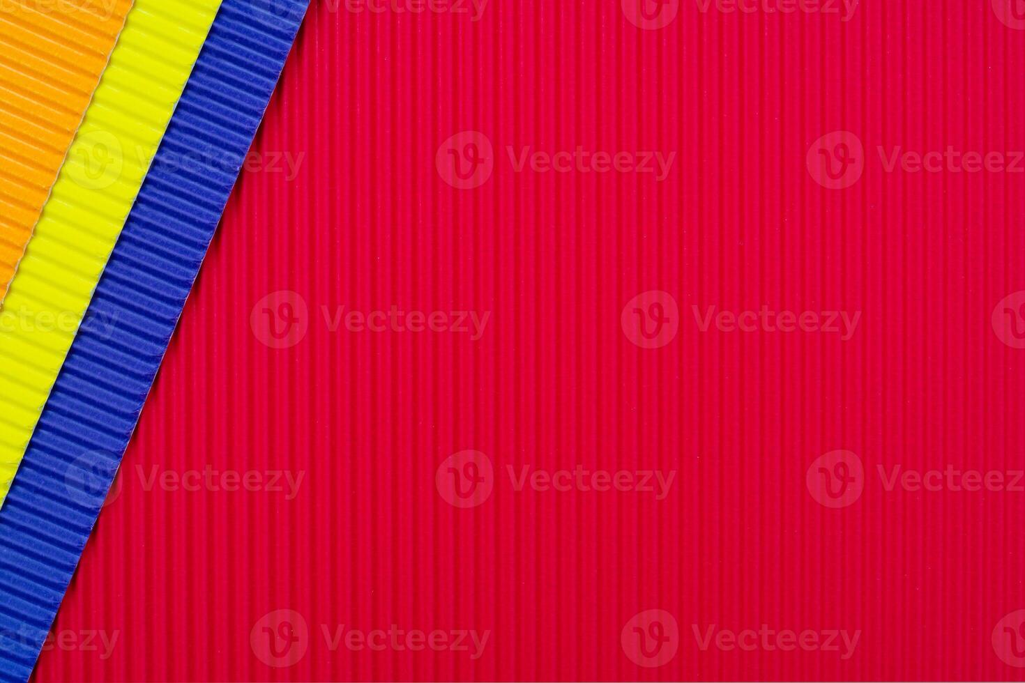 Abstract corrugated paper background. Rough decorative paper texture. photo