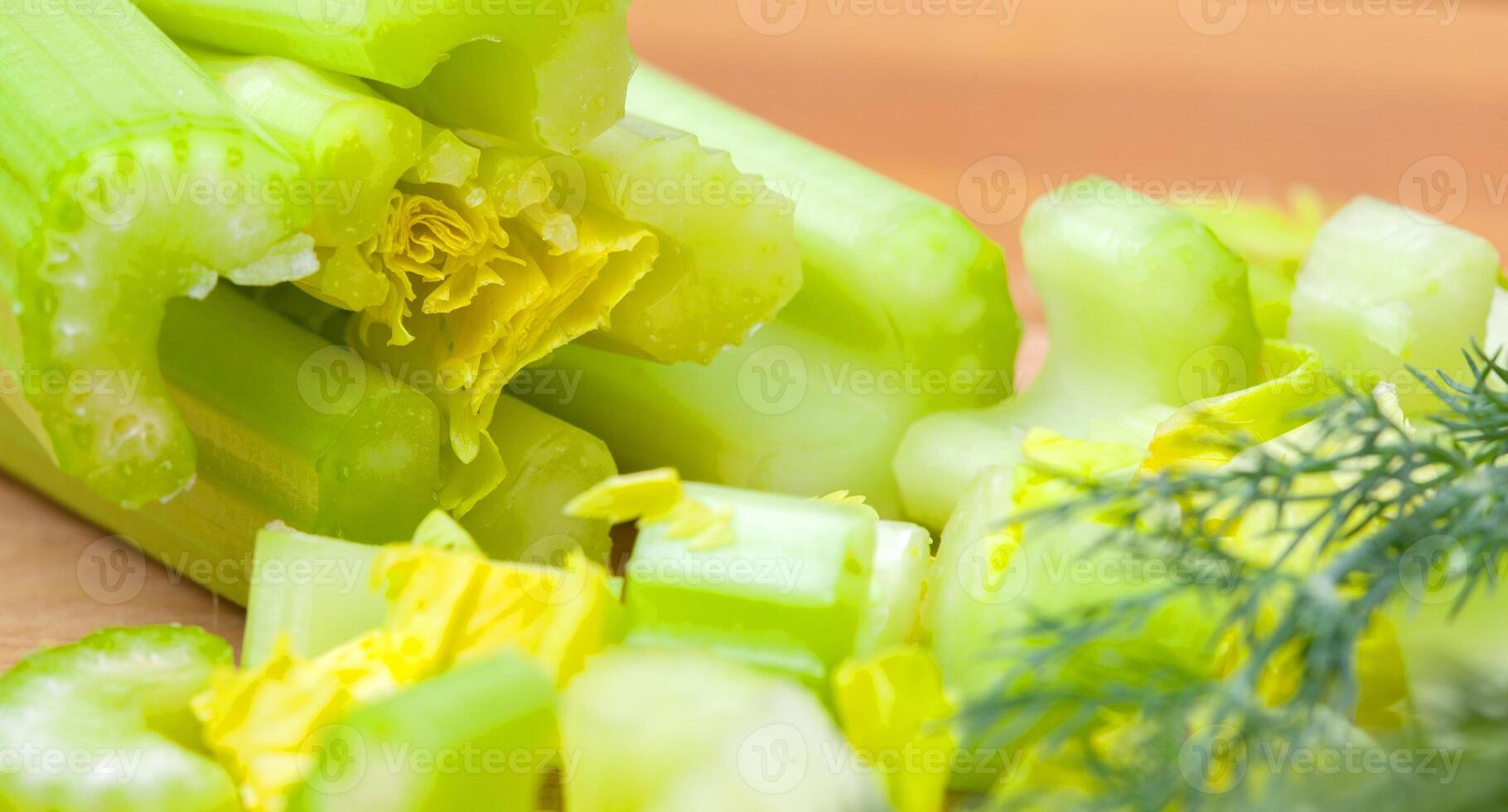 stalks of celery and fennel photo
