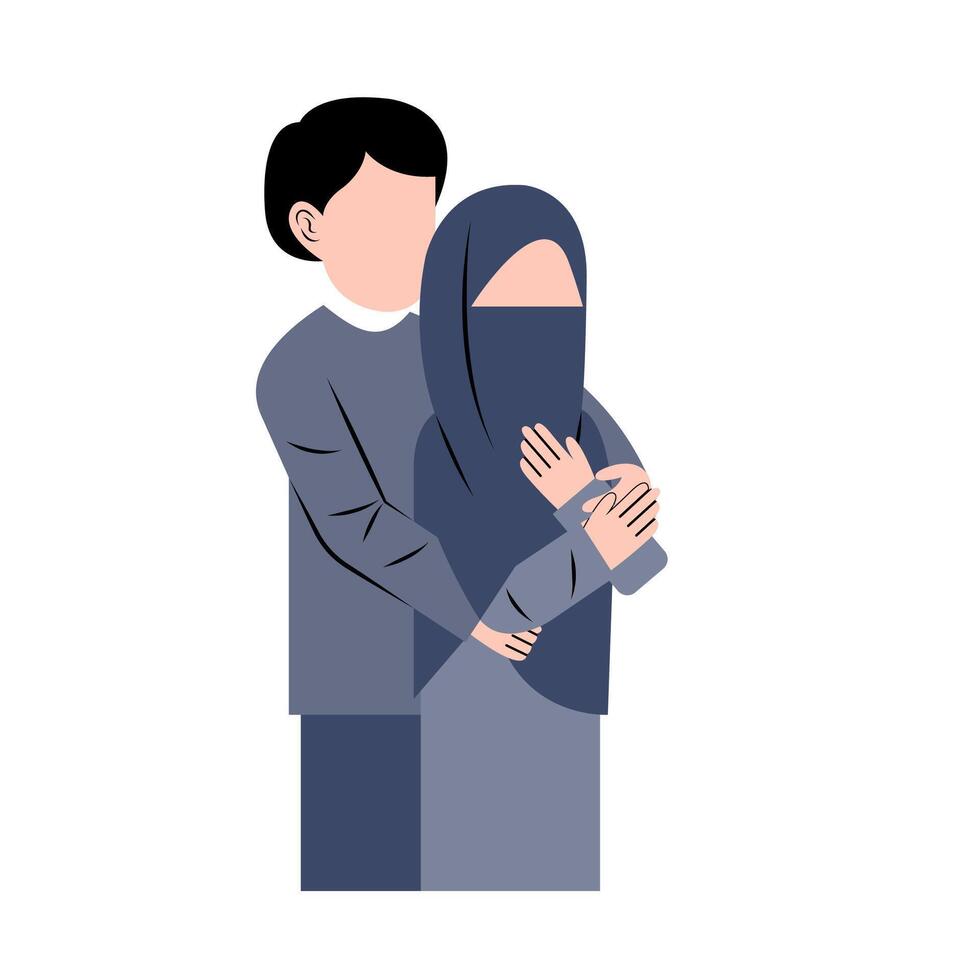 Muslim Happy Marriage vector