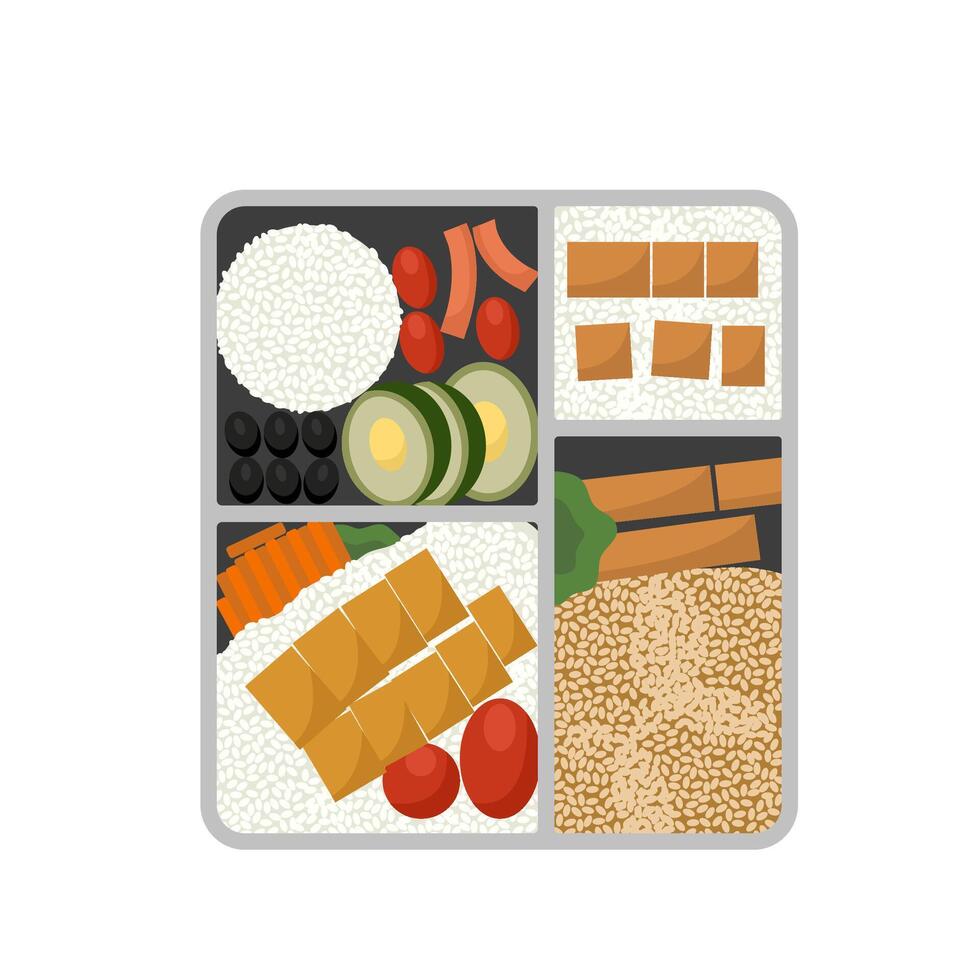 Healthy Meal Illustration vector