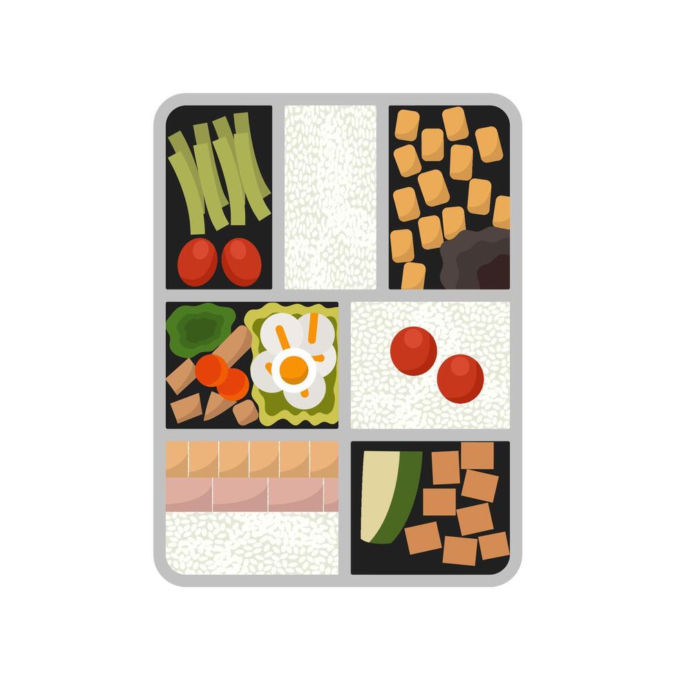 Tasty Lunch Box vector