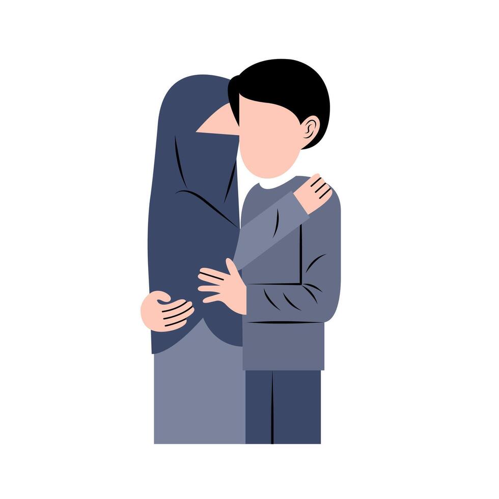 Islamic Couple Illustration vector