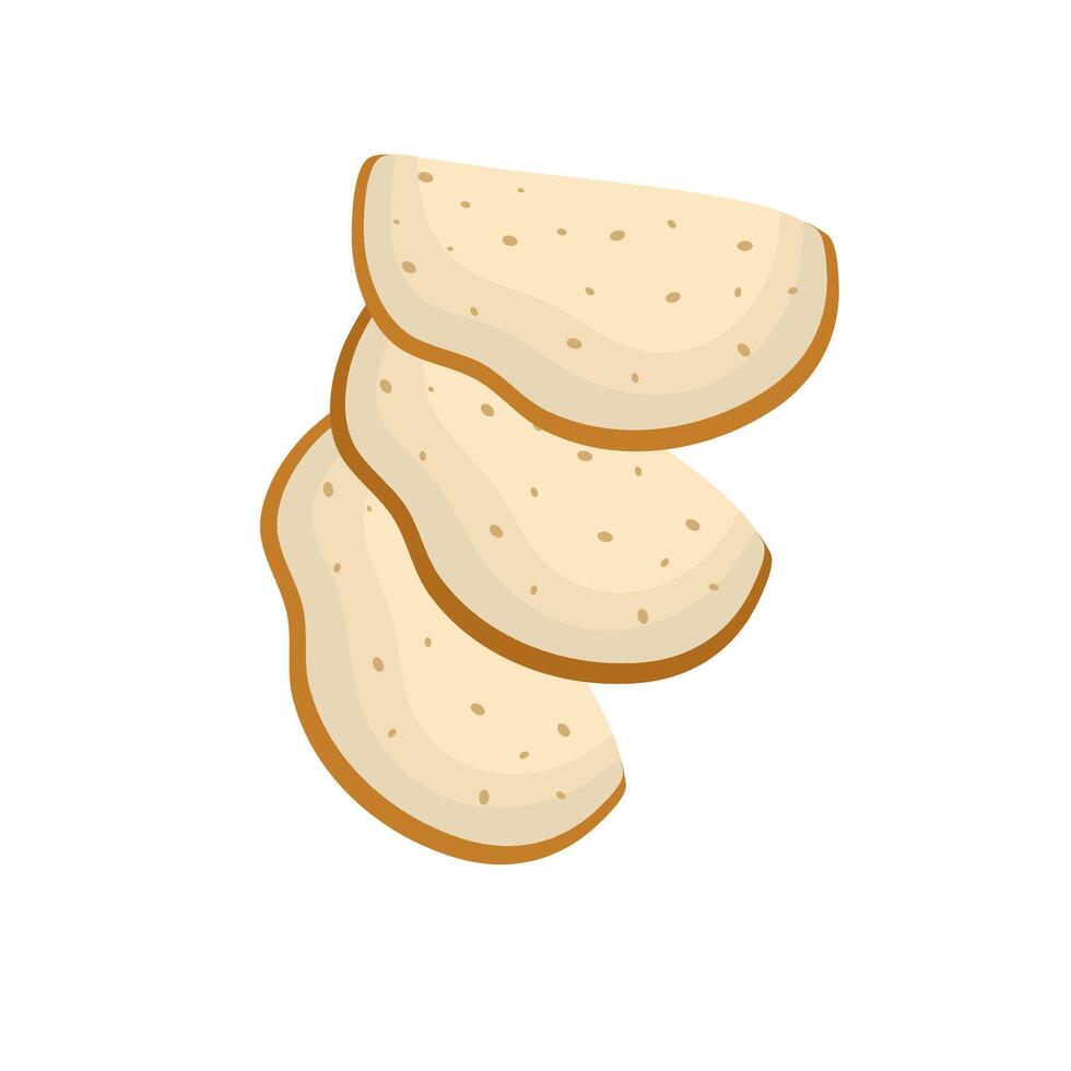 Simple Bread Slices vector