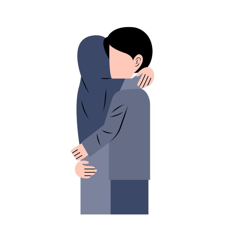 Happy Muslim Couple vector