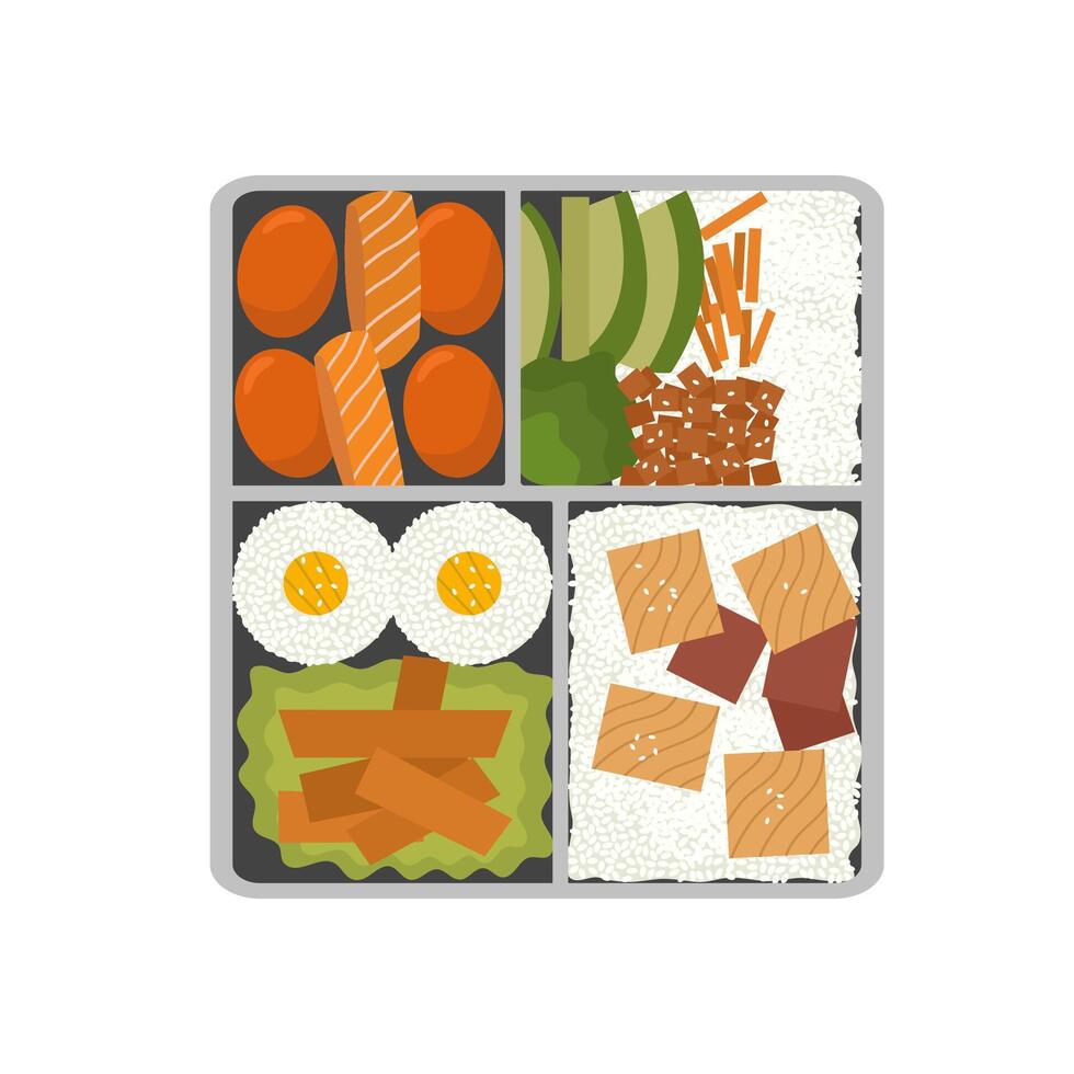 Delicious School Meal vector