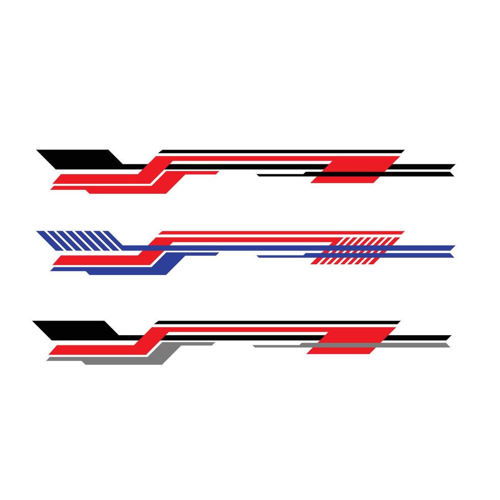 car body wrap sticker design . car side sticker vector