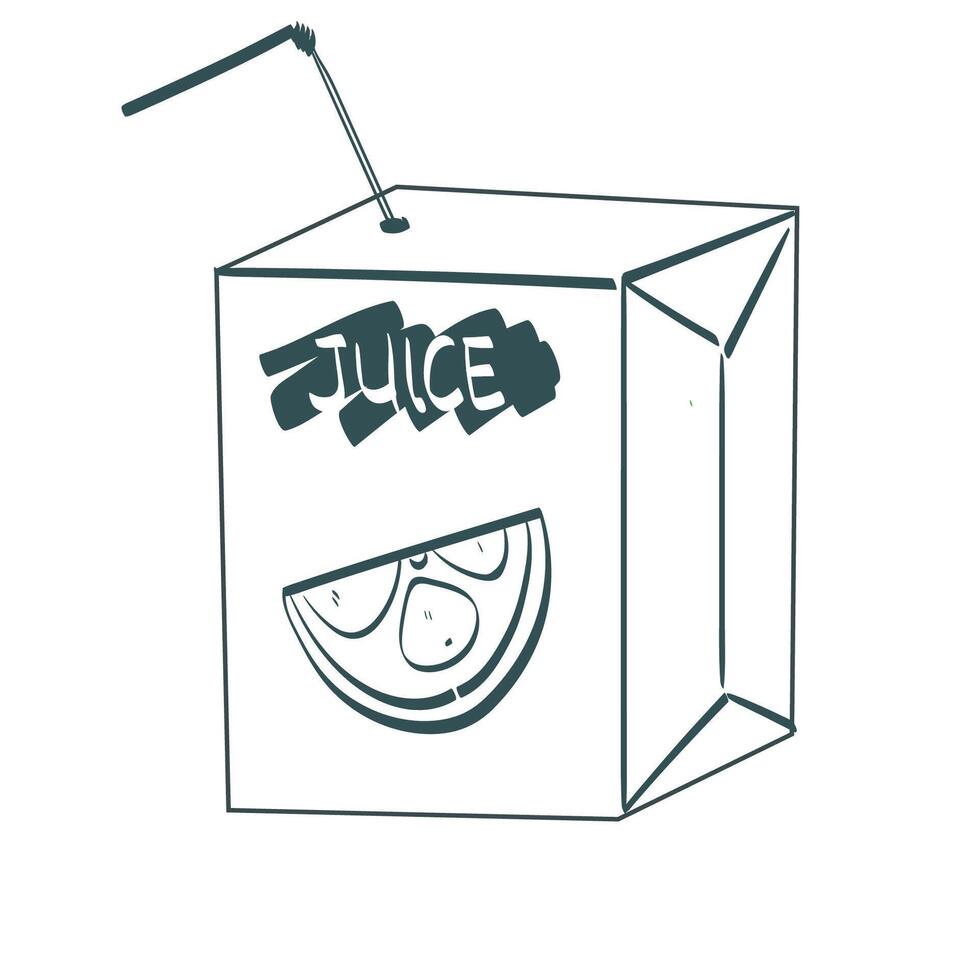 Juice for Back to School Icon vector