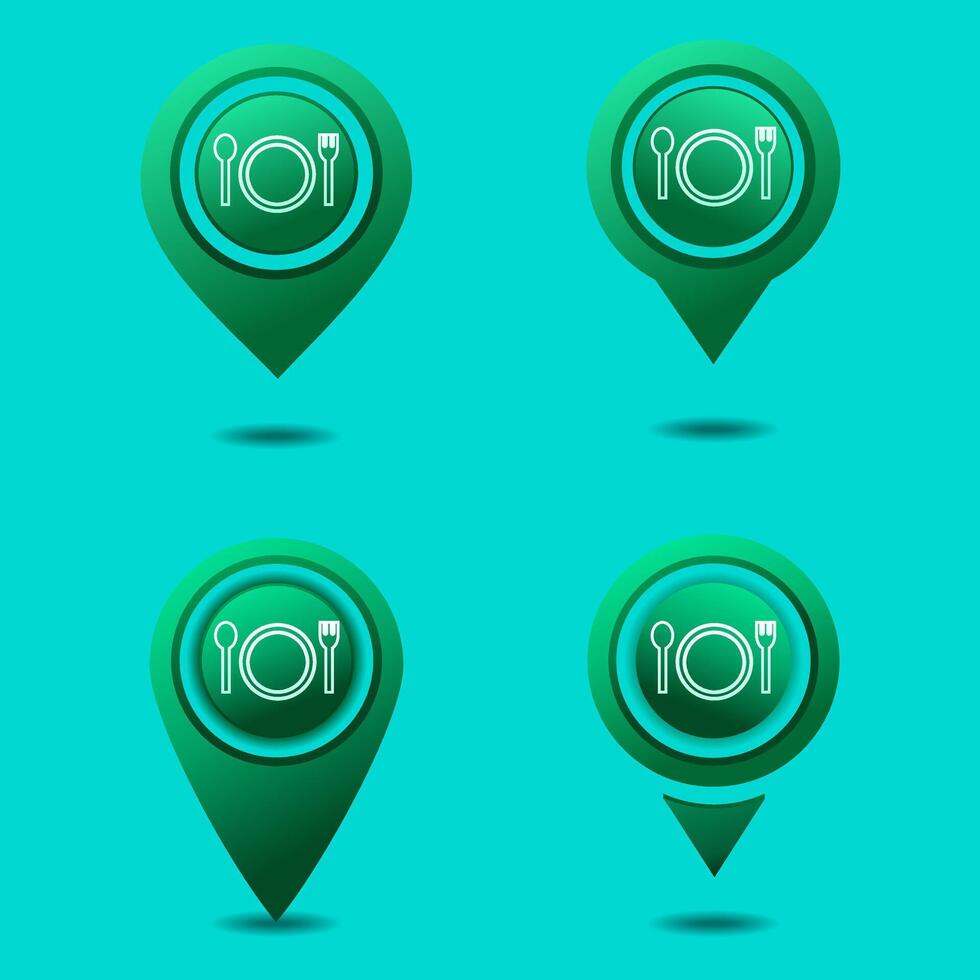 Cafe and restaurant location vector