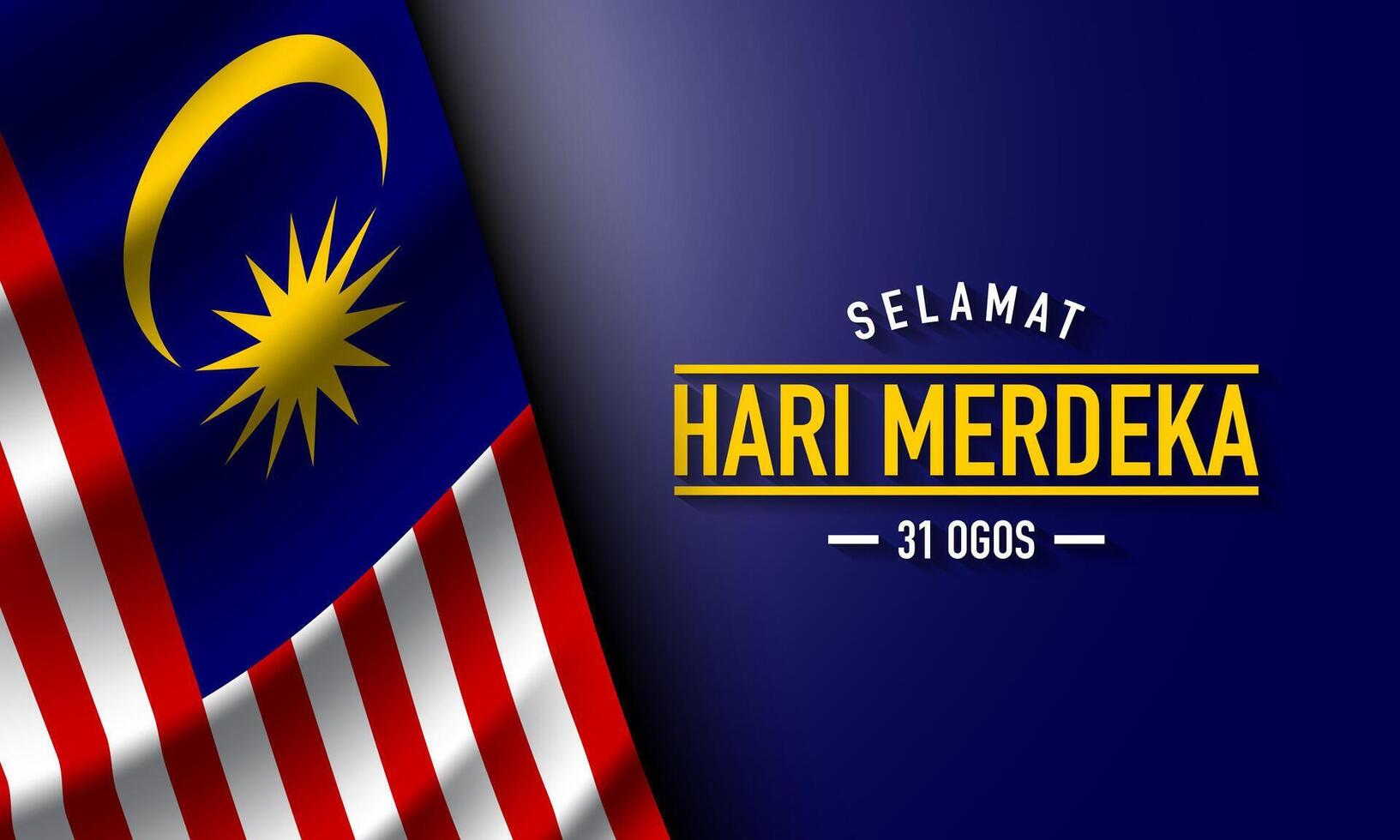 Malaysia Independence Day Background Design. vector