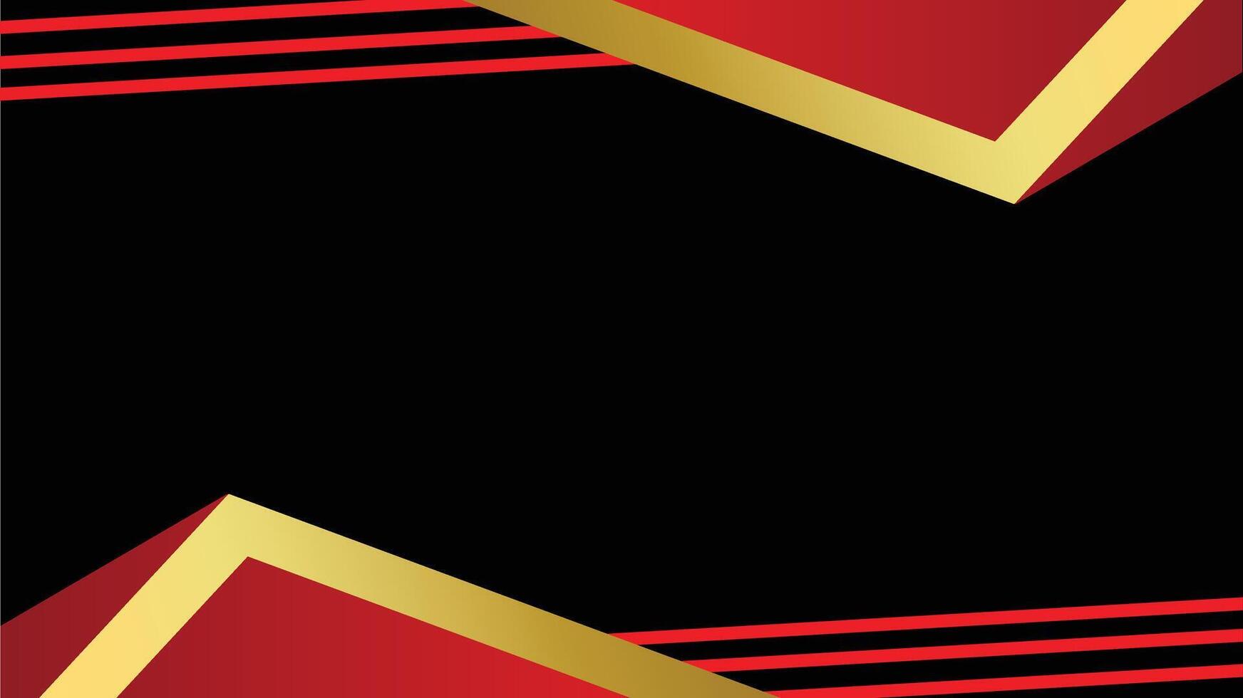 Abstract background with a combination of red, black and gold so it looks elegant and luxurious vector