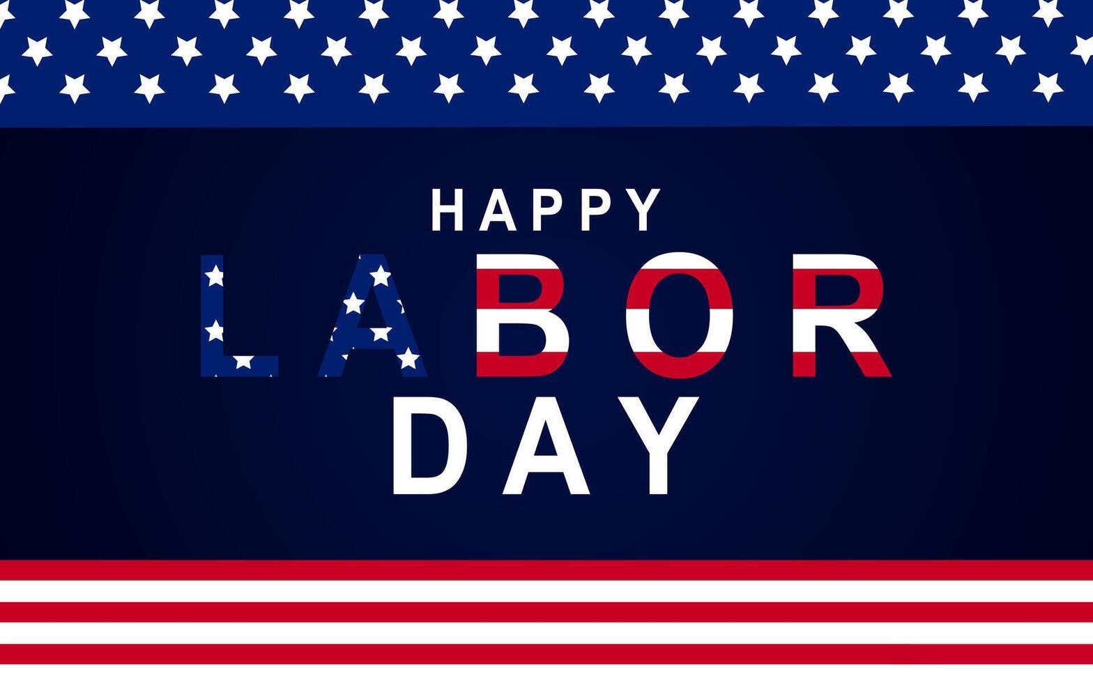 Happy Labor Day Card illustration. vector