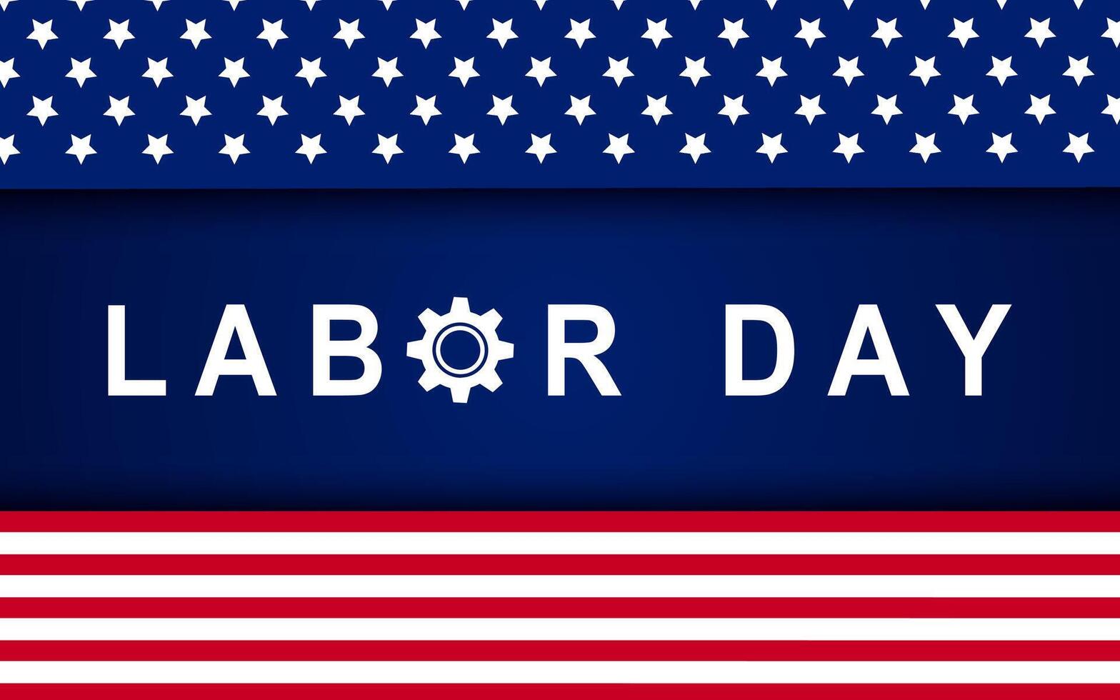 Happy US Labor Day greeting card background illustration vector