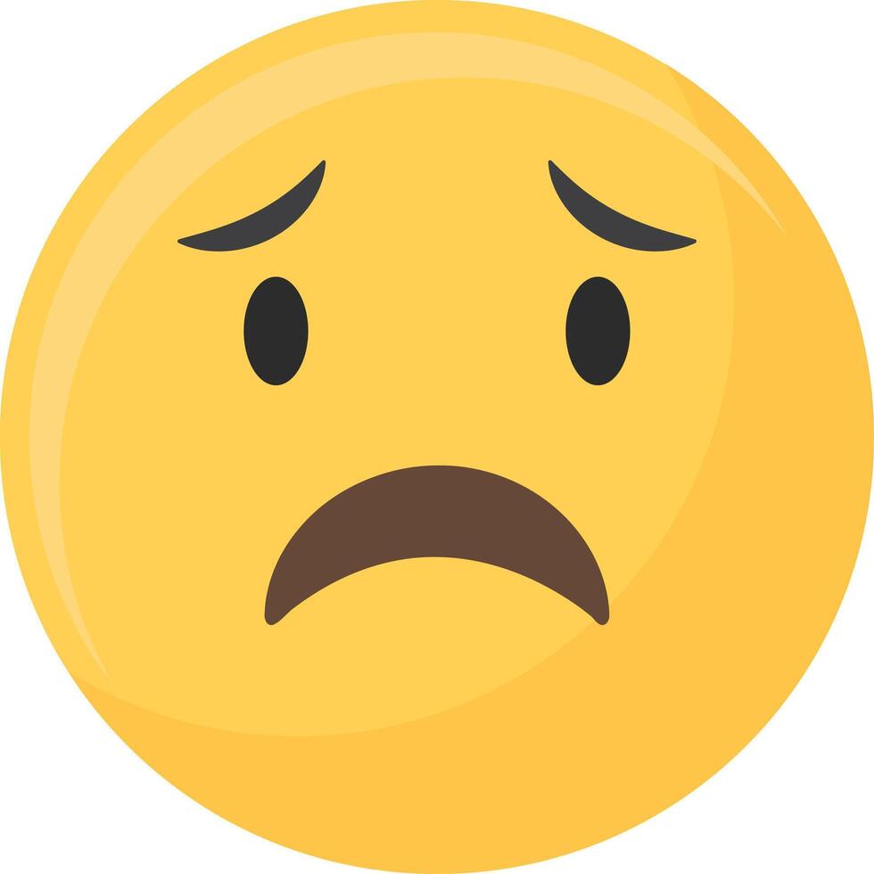 Free Worried Look coloured Emotional vector