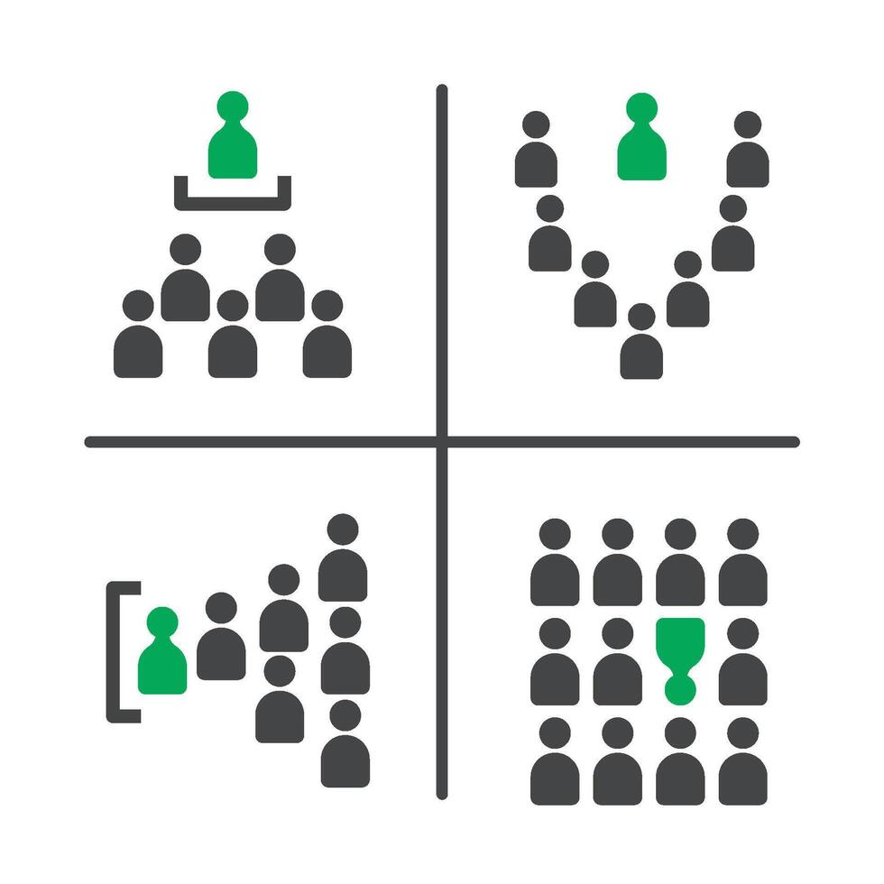 meeting and conference icon set vector