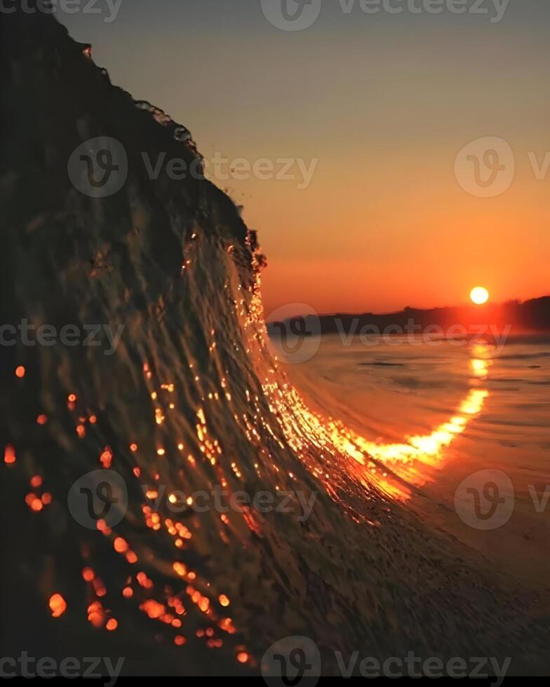 Sunset view of a Sea photo