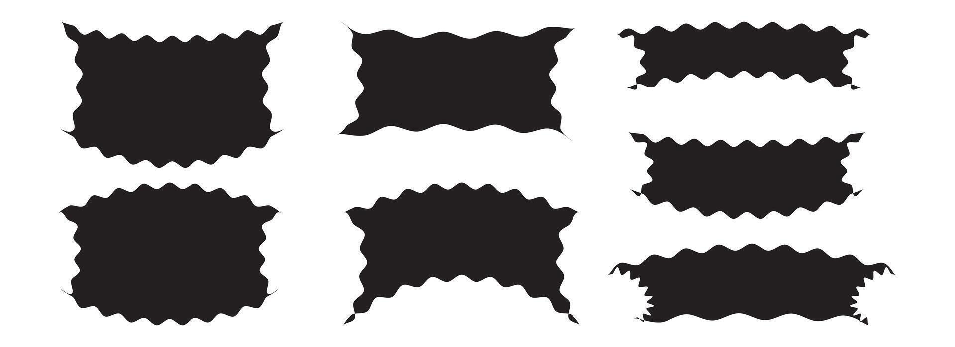 Abstract geometric badges shapes. Label elements illustration set vector