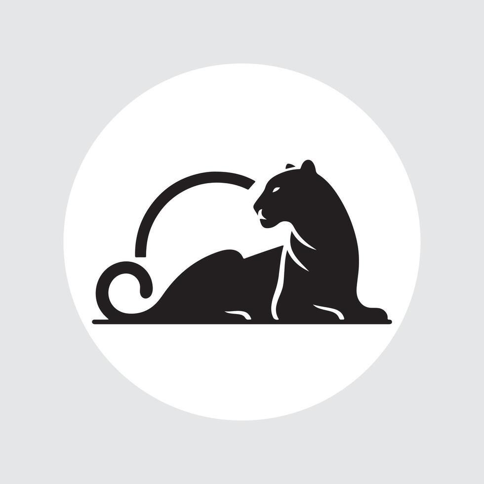 Tiger logo template vector