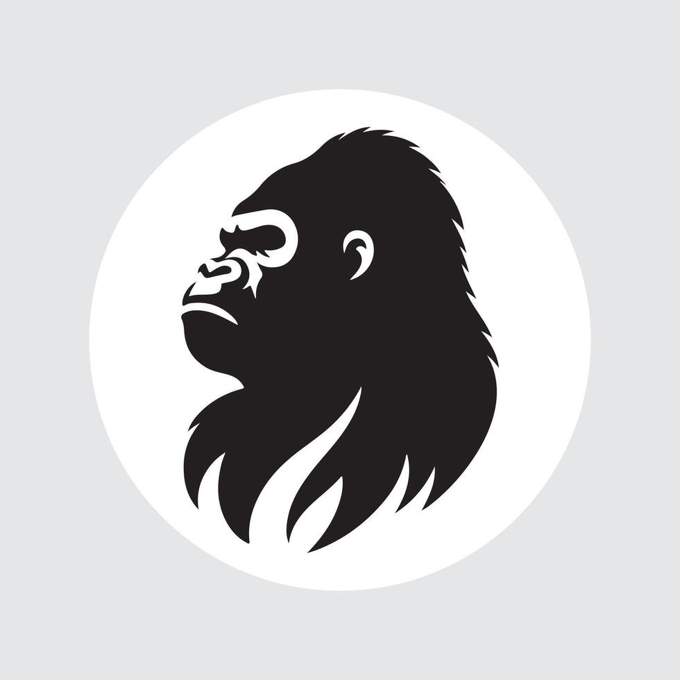 silhouette of a Gorilla vector
