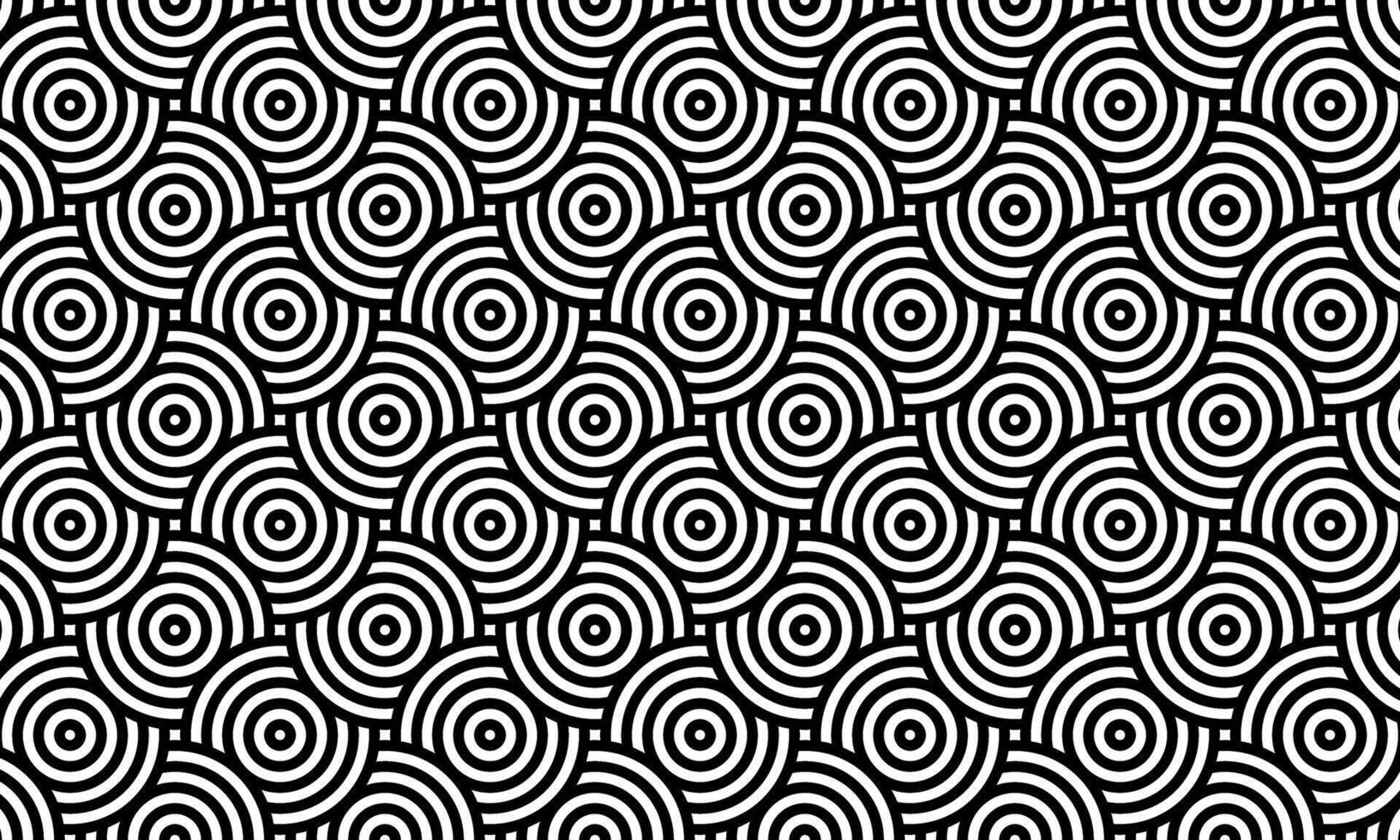 Seamless geometric circle pattern design. vector