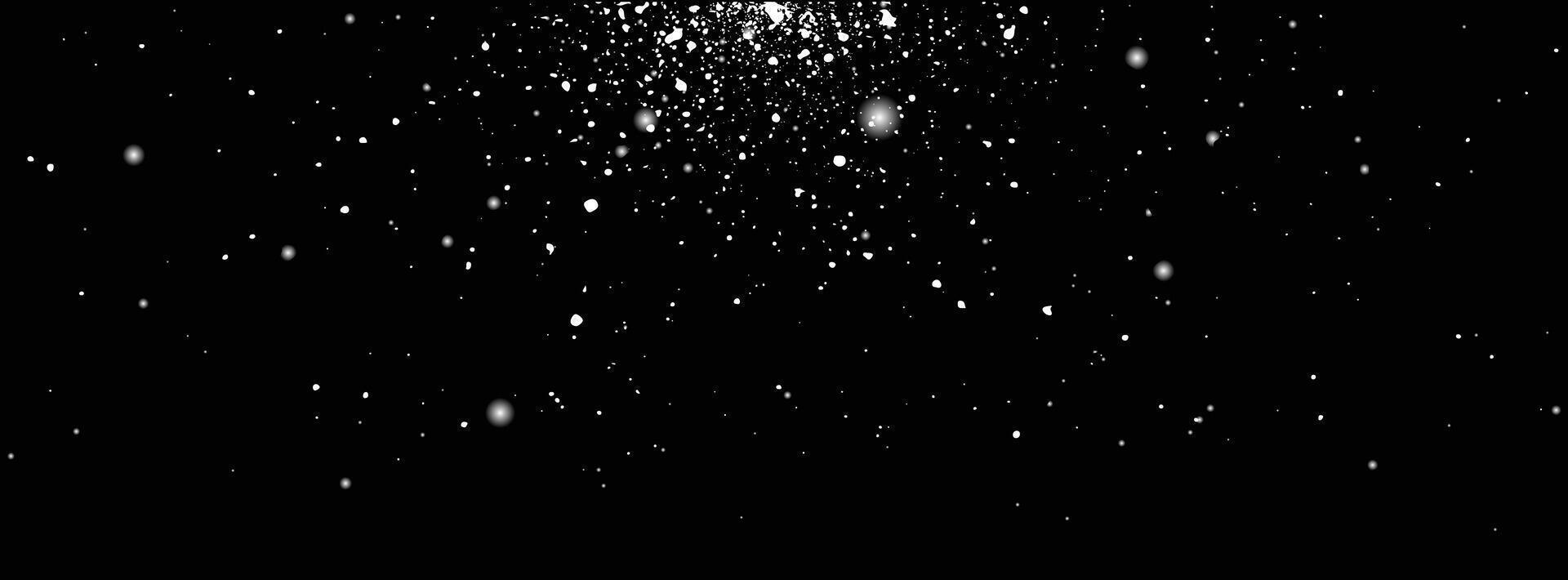New Year winter snow snowfall snowflakes illustration vector