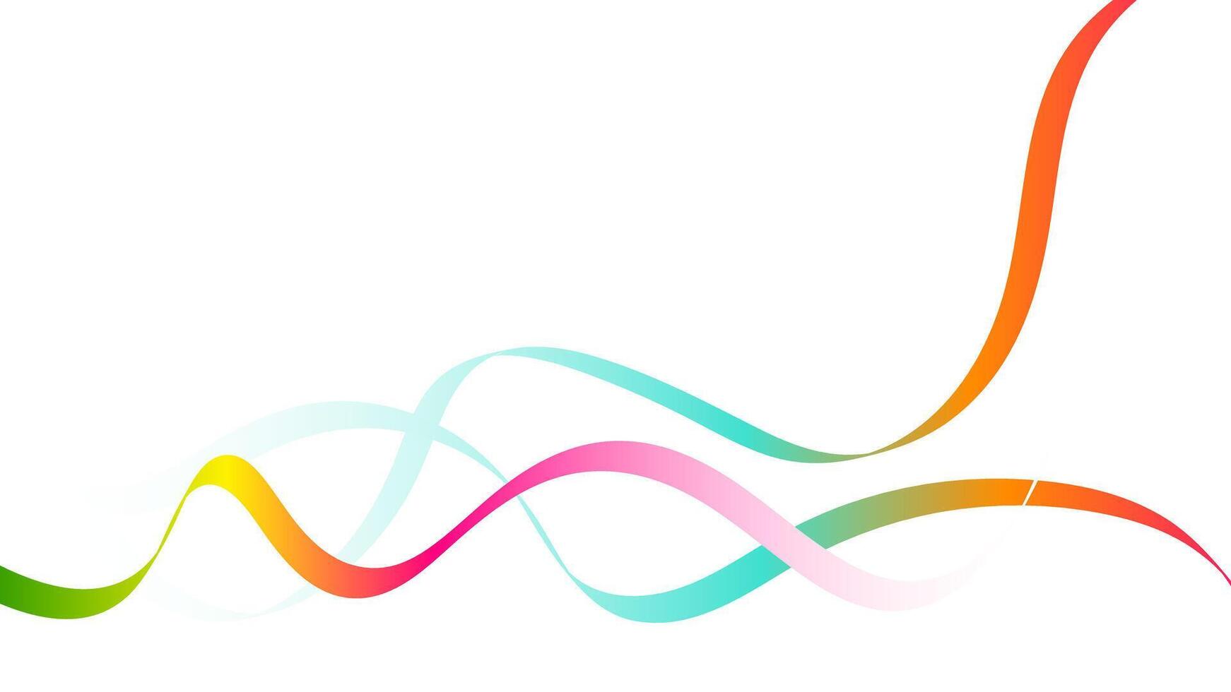 Abstract colorful digital wavy line background vector