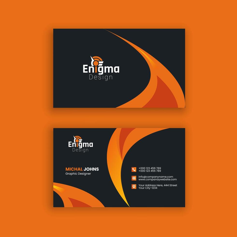 Creative Business card design Template Layout vector
