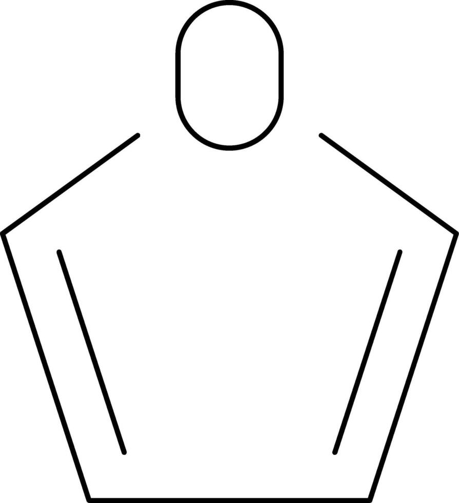 Furan Line Icon vector