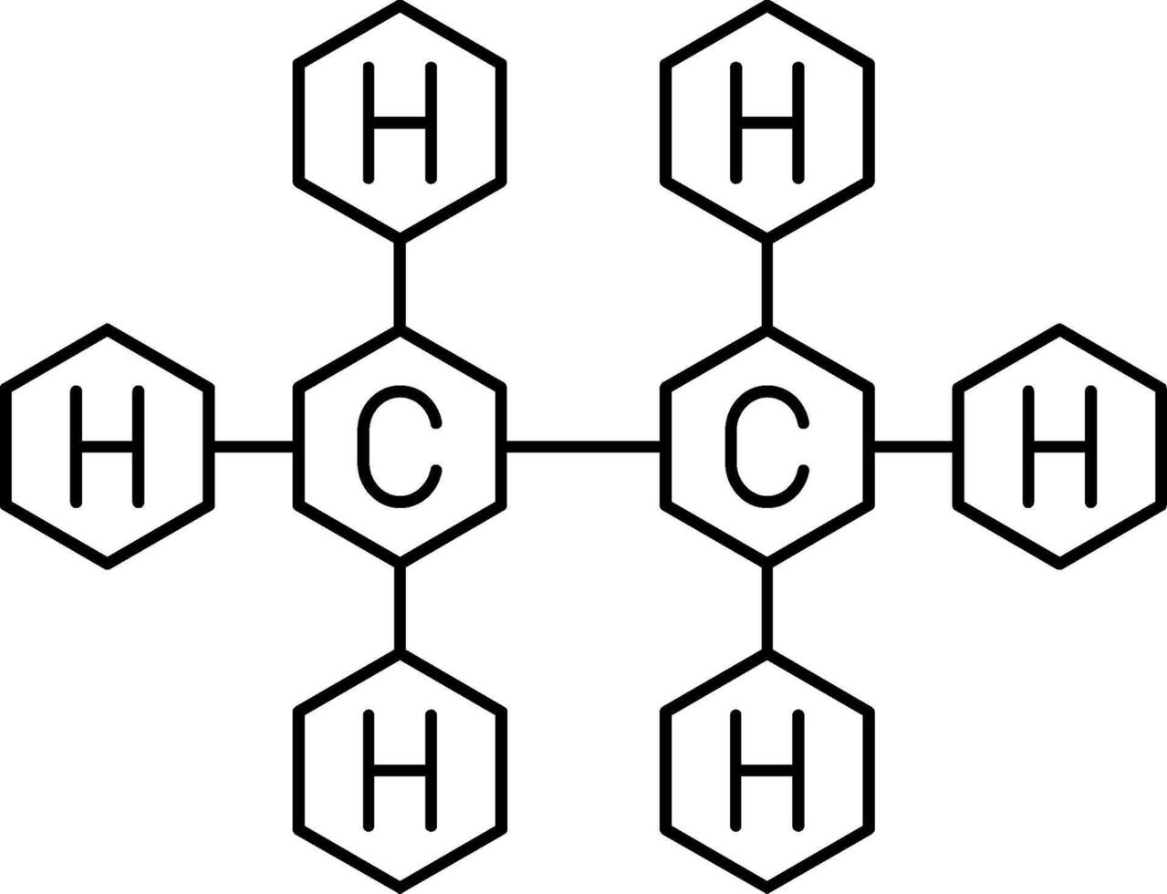 Ethane Line Icon vector