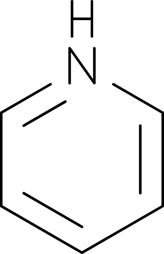 Pyrrole Line Icon vector