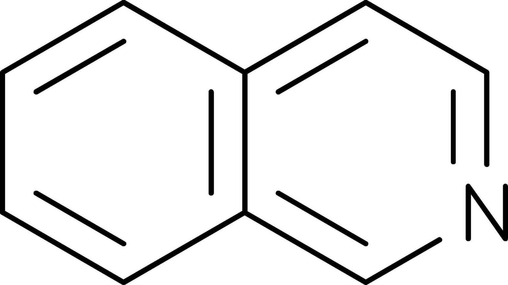 Isoquinoline Line Icon vector
