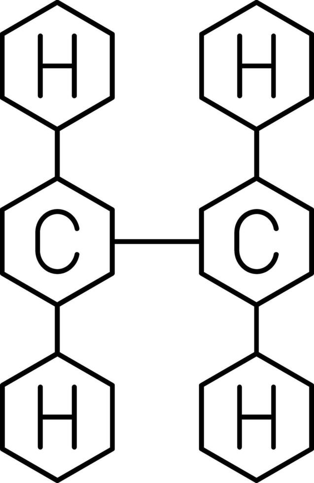 Ethene Line Icon vector