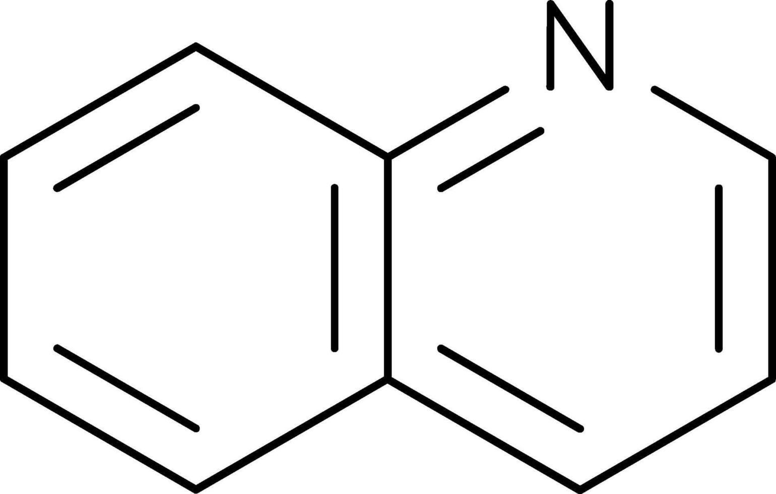 Quinoline Line Icon vector