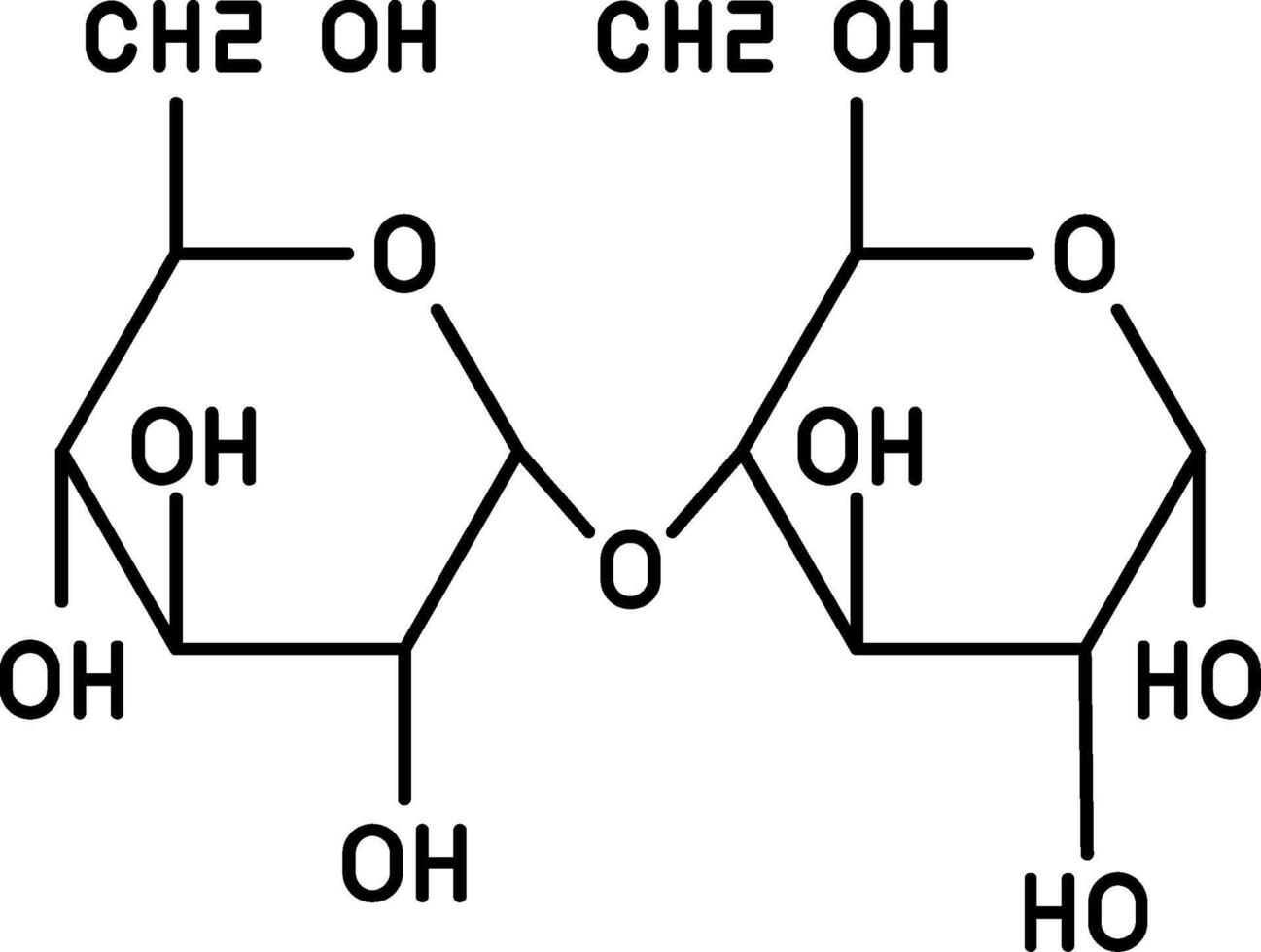 Maltose Line Icon vector