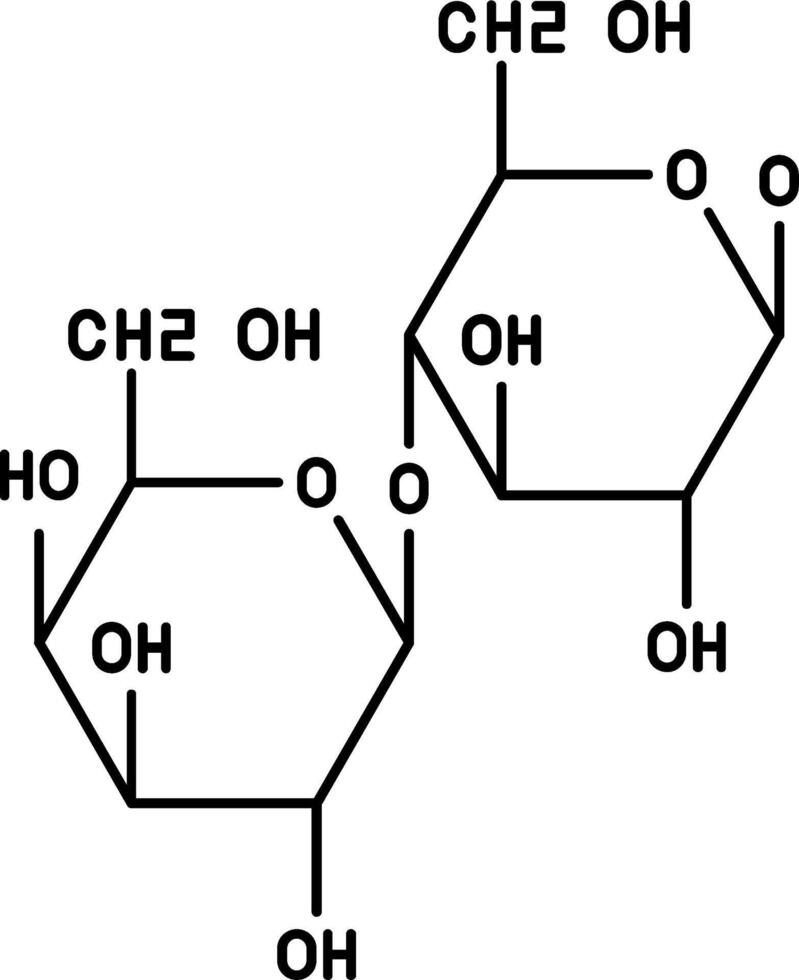 Lactose Line Icon vector
