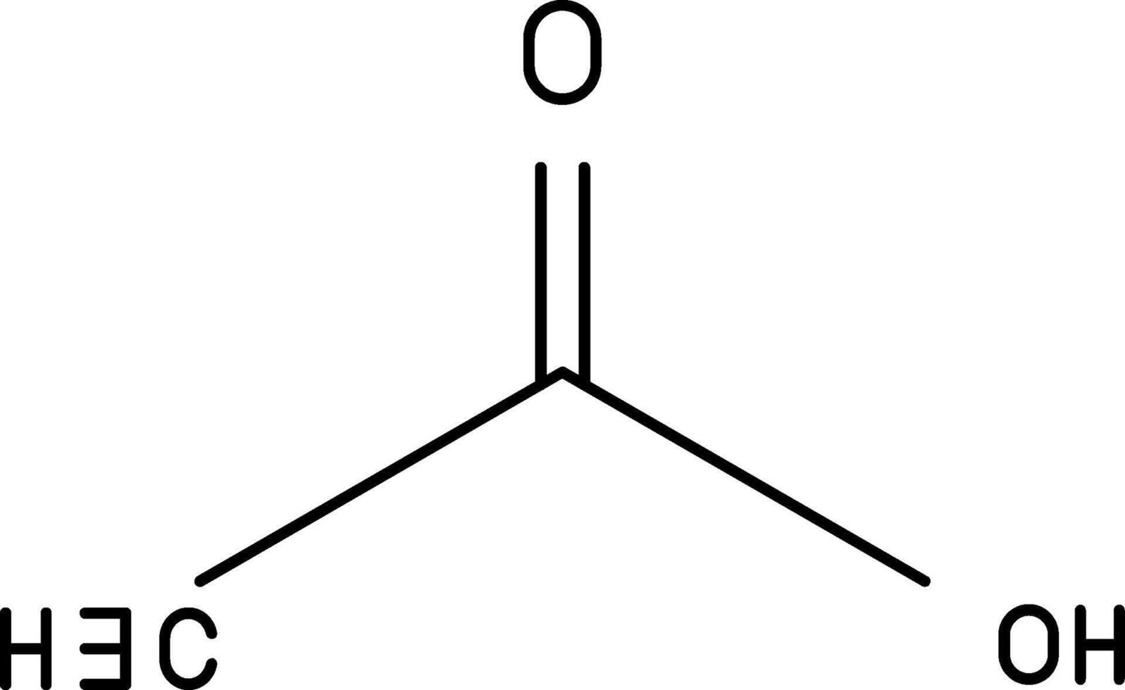 Acetic Acid Line Icon vector