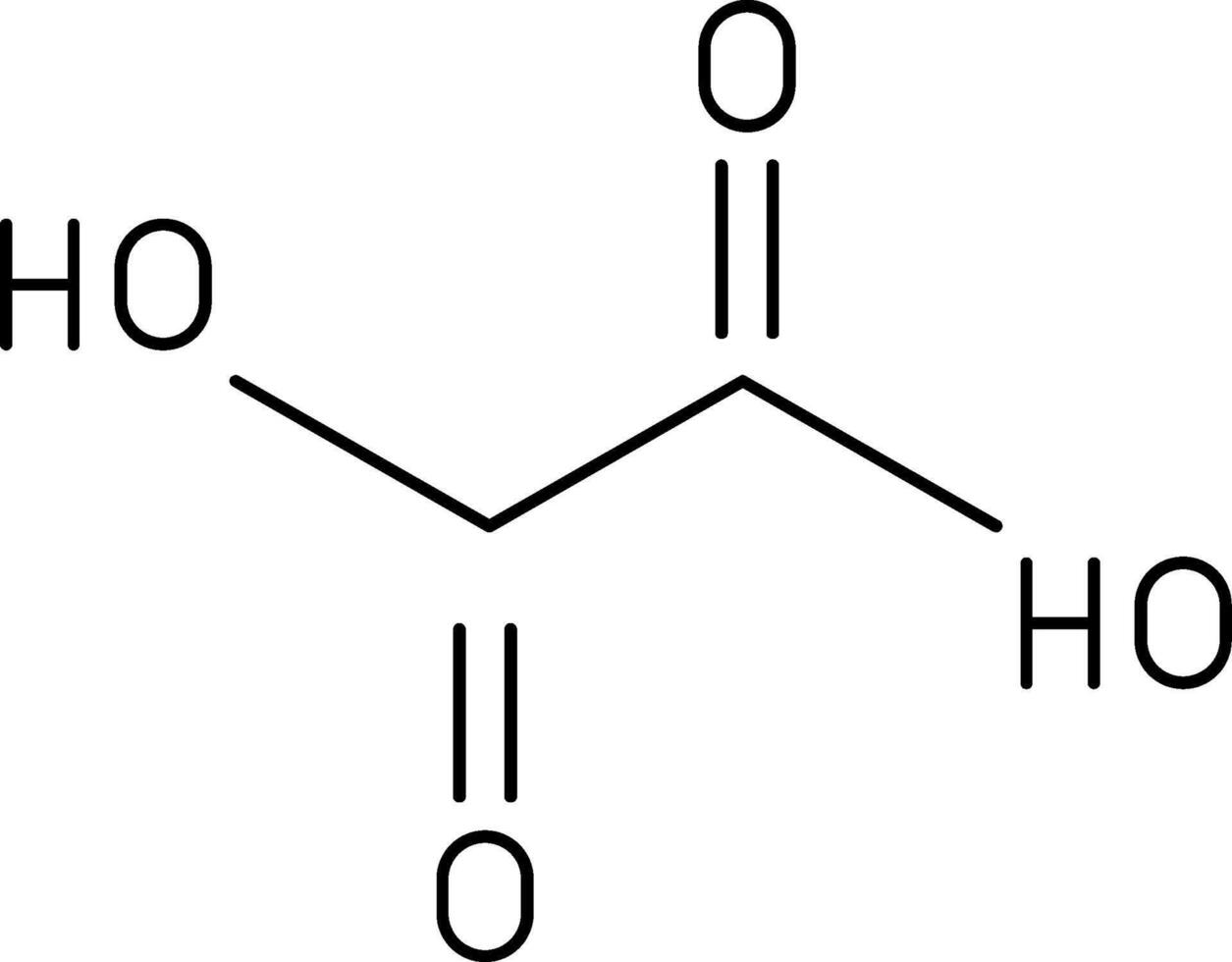 Oxalic Acid Line Icon vector