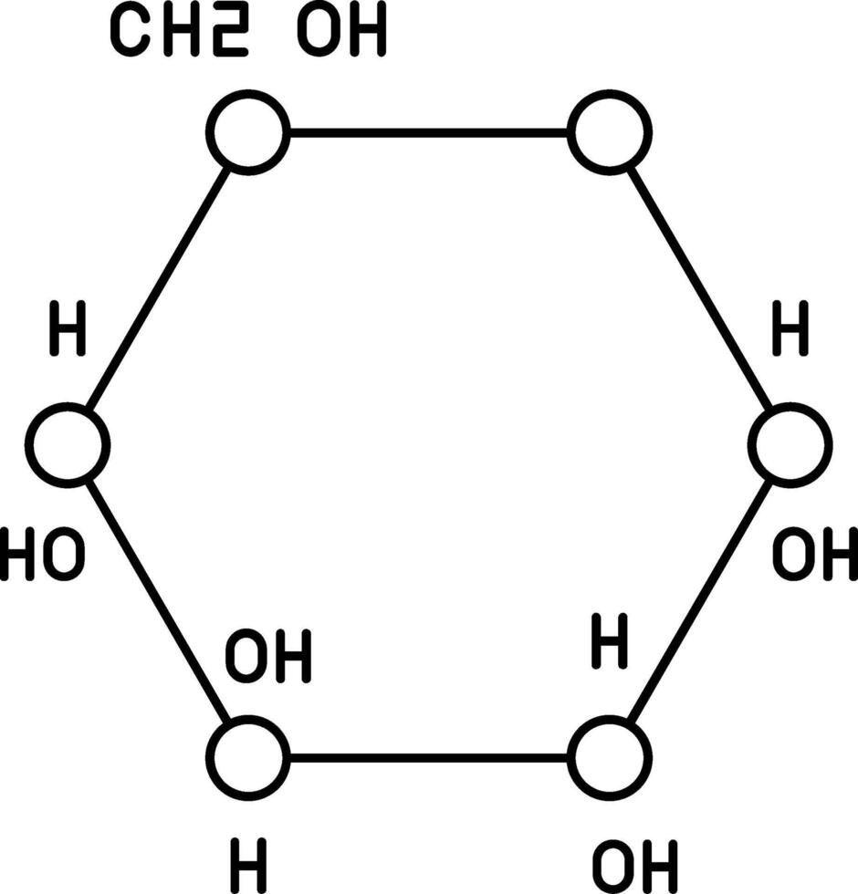 Glycogen Line Icon vector
